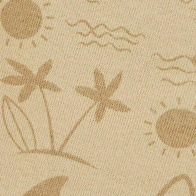 beige with palm trees