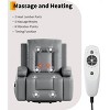 GustoWave Power Lift Recliner Chair - Heat and Massage, Adjustable Back and Legs, PU Leather Sofa Chair Designed for The Elderly - 3 of 4