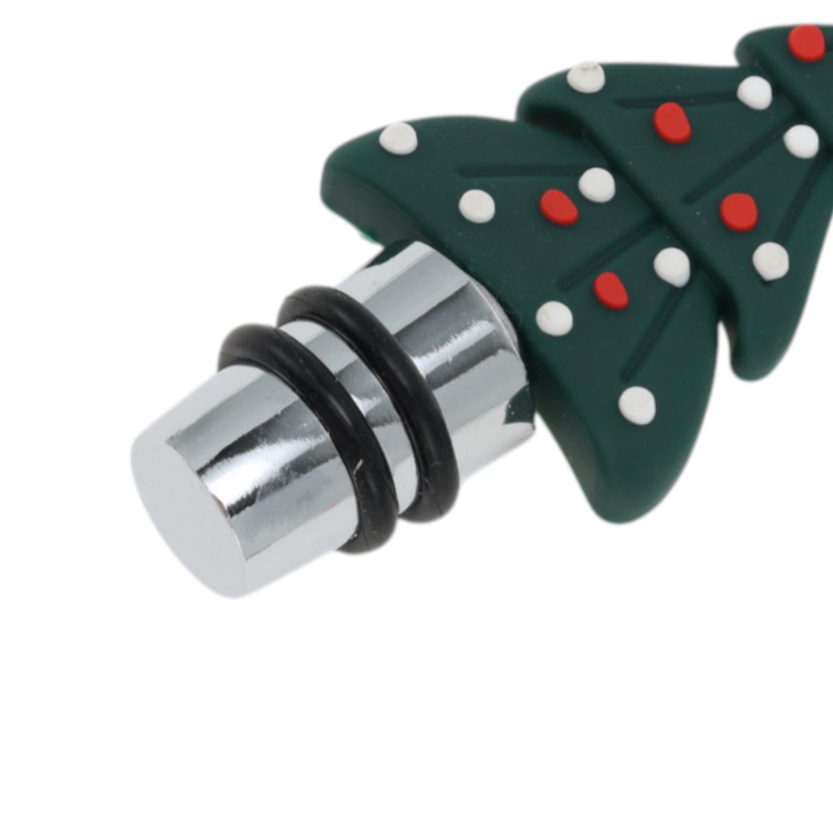 Unique Bargains Two-Wire Short Christmas Tree Stopper Aluminum Alloy TPE Green Black Silver Tone 1 Pc - thumbnail 9
