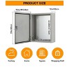 COZONY NEMA 4X Electrical Junction Box, IP66 Weatherproof Steel Enclosure, Outdoor/Indoor, Hinged, Lockable, w/ Mounting Plate, UL Listed - 3 of 4
