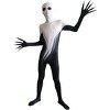 Joyfy Kids' Halloween Costume Shadow Demon Costume Morph Scary Stretchy Black & White Halloween Bodysuit - 2 of 4