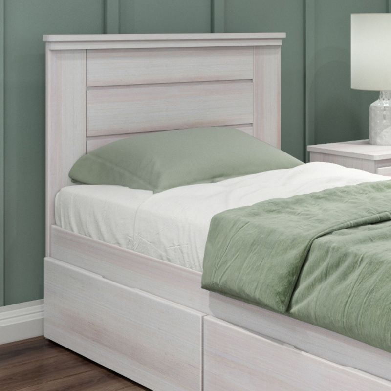 Max & Lily Farmhouse Twin Bed with Panel Headboard with Storage Drawers, 4 of 6