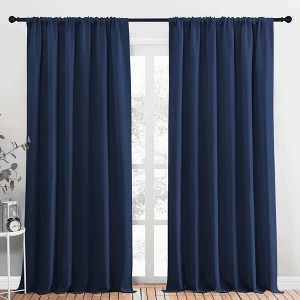 NICETOWN Blackout Curtains Rod Pocket Thermal Insulated Privacy Drapes (2 Panels) - 1 of 4