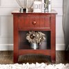 Mereu 1 Drawer Nightstand Cherry - HOMES: Inside + Out: Bedside Storage, Open Shelf, No Assembly Required - 2 of 4