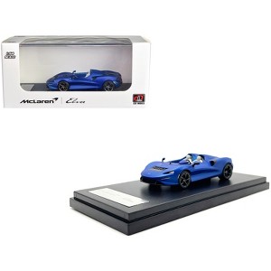 McLaren Elva Convertible Matt Blue Metallic 1/64 Diecast Model Car by LCD Models - 1 of 4