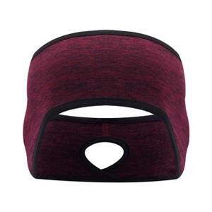 Anna-Kaci Women's Ponytail Headband Moisture-Wicking for Running Exercise Workouts Winter Ear Warmer - 1 of 4