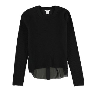 bar III Womens Chiffon Trimmed Knit Sweater - 1 of 2