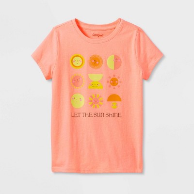 Sunshine T-Shirt Personalised Yellow Gingham & Pink T-Shirt