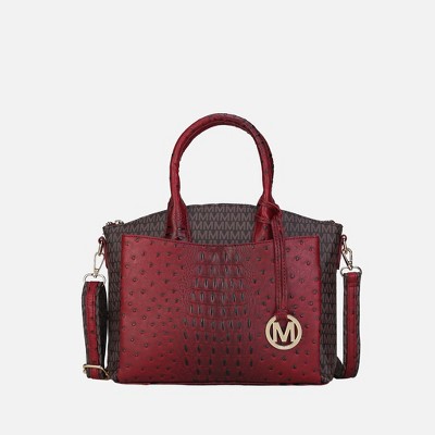 MKF Collection Collins Vegan Leather Handbag Women’s Tote Bag by Mia K - Red — фото 2