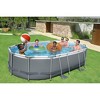 Bestway Power Steel Oval Metal Frame Above Ground Outdoor Backyard Swimming Pool Set with Filter Pump, Ladder, and Pool Cover - 4 of 4