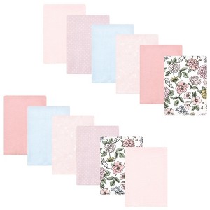 Luvable Friends Hudson Baby Flannel Burp Cloths 12pk Set - 1 of 2