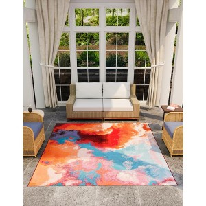 Unique Loom Outdoor Modern Rayleigh Area Rug - 1 of 4