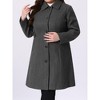 Agnes Orinda Women's Plus Size Winter Single Breasted Outfits Utility Belted Fashion Overcoats - 2 of 4