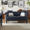 Miguel 62.2" Wide Leather Sofa With Solid Wood Legs| ARTFUL LIVING DESIGN - 3 of 4