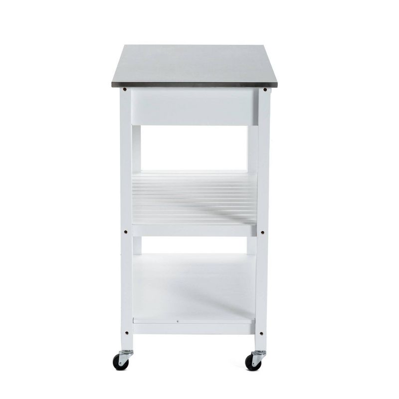 Holland Kitchen Cart with Stainless Steel Top - Boraam, 6 of 17