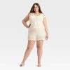 Women's High-Rise Crochet-Style Pull-On Shorts - A New Day™ - 3 of 3