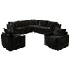 XIZZI Luxury Modular Sectional Sofa Couch, Oversized Cloud Couch for Living Room, Deep Seat Upholstered Sleeper Sofa Set w/ Optional Swivel Chairs - 2 of 4