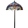Chloe Lighting Nora Tiffany Style Victorian 2 Light Floor Lamp 1"Shade - 4 of 4