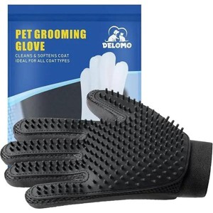 Pet Hair Remover Glove - Gentle Pet Grooming Glove Brush - Deshedding Glove - Perfect for Dogs & Cats with Long & Short Fur - 1 Pack (Right-hand) - 1 of 1