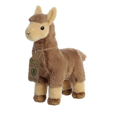 Eco-Friendly Medium Brown Llama Plush with Recycled Materials