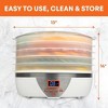 MasterChef Digital Food Dehydrator w 5 Trays and Temperature Controls-Dehydrating Machine w Recipe Guide-8L Capacity - Great Gift for Cooks - 3 of 4
