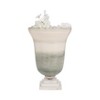 Glass Vase with Marble Base - Handcrafted Metal & Glass Decorative Accent, Elegant Glam Design for Home, Office, Bedroom, or Living Room - 3 of 4