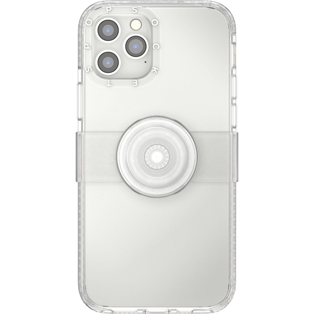 PopSockets PopCase Apple iPhone 13 Pro Max/iPhone 12 Pro Max PopGrip Slide Case - Clear