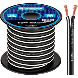 InstallGear 14 Gauge AWG 30ft Speaker Wire Cable, Black - 1 of 4