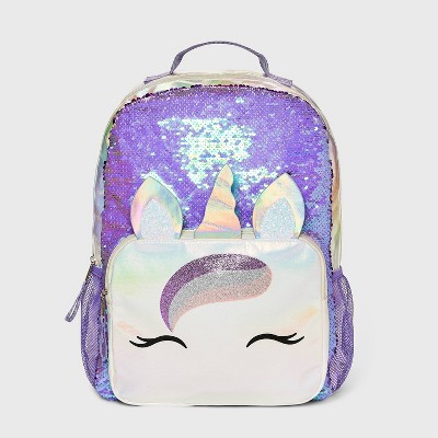 Girls' 10.5 Sequin Llama Backpack - Cat & Jack™ Pink