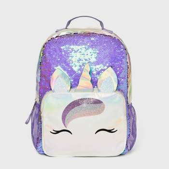 Kids' 16.8" Unicorn Pocket Backpack - Cat & Jack™ White/Purple