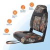 Garvee 2 Pack Folding Boat Seats, High Back Fishing Boat Seat with Thick Sponge Padding and Hinge for Sightseeing Boat, Speedboat - 4 of 4