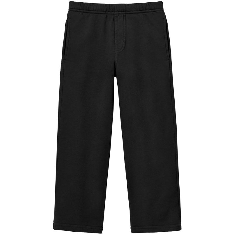 City Threads USA-Made 100% Cotton Fleece Soft Lightweight Straight Leg Pocket Pant for Boys, 1 of 5