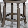 FURNIinspire Counter And Bar Stools Counter Stool Bar Chair, Fixed Height Armless Kitchen Stool, Fabric Seat, Gray, 21"*21"*30" - 4 of 4