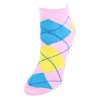CTM Women's Argyle Low Cut Socks (6 Pair Pack) - 4 of 4