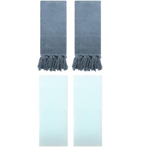 REGALWOVEN 4 Pcs Cotton Bathroom Hand Towels for Spa, Hotel - 1 of 4