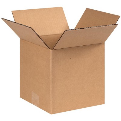 The Packaging Wholesalers Heavy-Duty Boxes 8" x 8" x 8" Kraft 25/Bundle BS080808HD