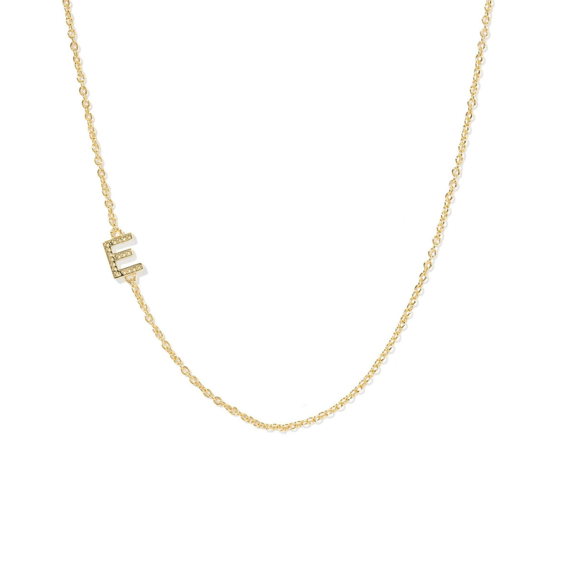 Kendra Scott 14K Gold Over Brass Mini "E" Initial Pendant Necklace - Gold