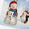 Old World Christmas Ornament Christmas Card, Snowman, 7" x 5" - 3 of 4