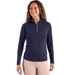 Cutter & Buck Coastline Epic Comfort Recycled Women’s Quarter Zip - 1 of 2