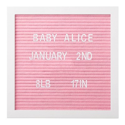 Pearhead Letterboard Wall Sign Panel - Pink