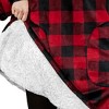 PAVILIA Wearable Blanket Hoodie Adults, Faux Shearling Cozy Oversized Hooded Sweatshirt, Warm Fleece Two Pockets - 3 of 4