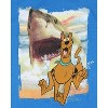 Scooby-Doo Men's Shark Chasing Scooby Print Design T-Shirt - 2 of 3