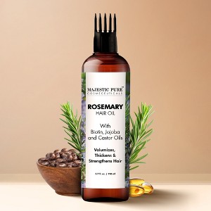 Majestic Pure 100% Pure Rosemary Oil with Biotin - 6.7 fl oz - 1 of 4
