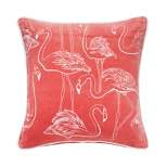 C&F Home Flamingo Coral Velvet Pillow