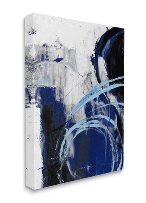 Stupell Industries Chaotic Blue Movements Indigo Abstract Design