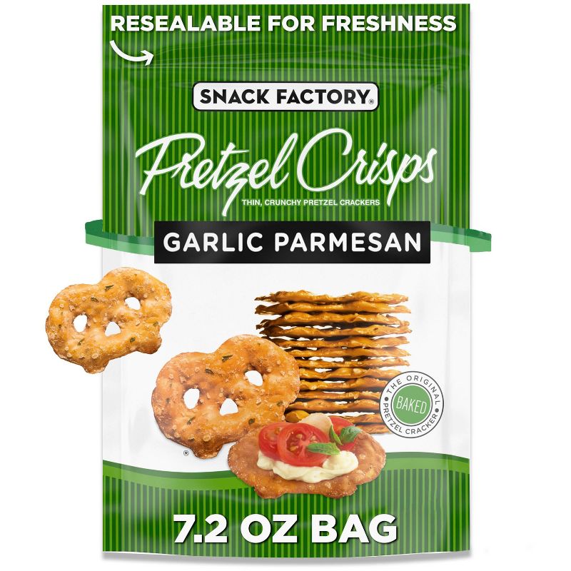 Snack Factory Garlic Parmesan Pretzel Crisps - 7.2oz, 1 of 5