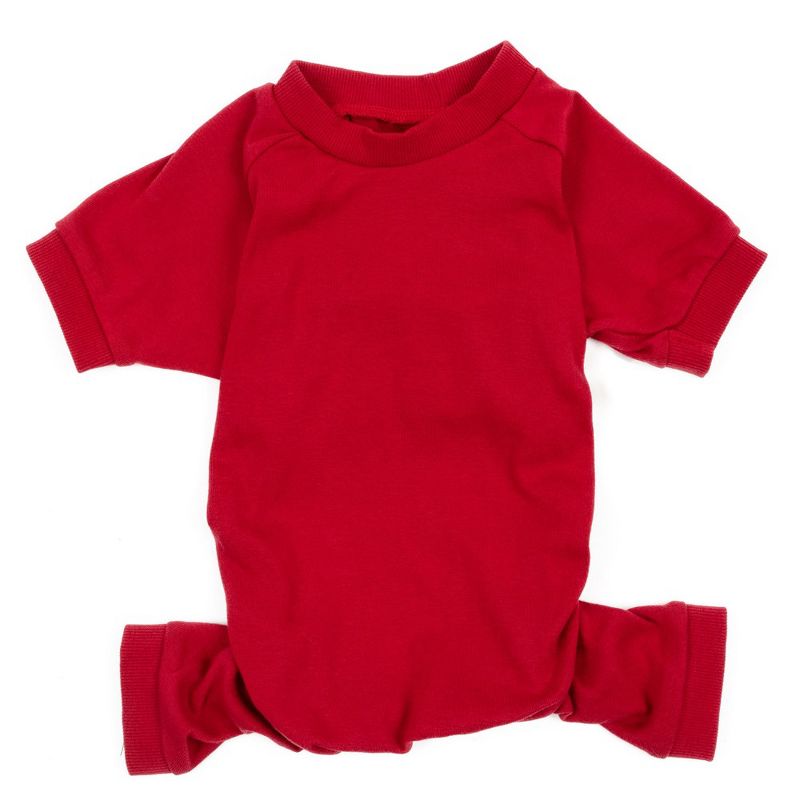 Leveret Dog Cotton Solid Color Pajamas, 1 of 3