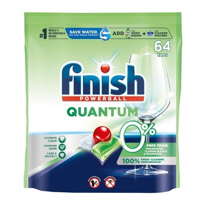 Finish Quantum 0% Dishwasher Detergent Tabs - 28.2oz/64ct
