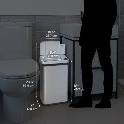 Touchless Stainless Steel 4 Gallon Motion Sensor Trash Can
