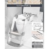 Napei Potty Training Toilet Seat with Step Stool Ladder-Gray - 3 of 4